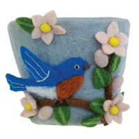 Magnolia Bluebird Felt Pot-DZI502048